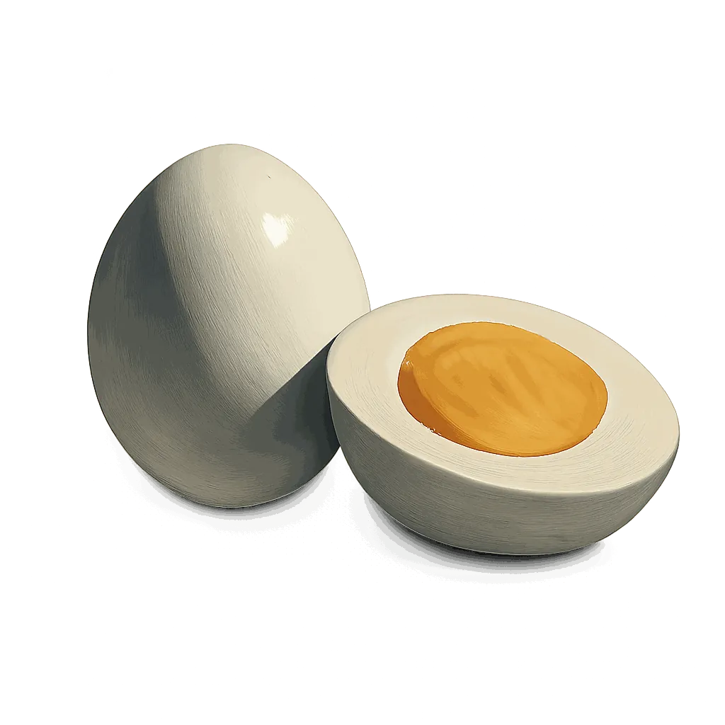 Hard-boiled egg